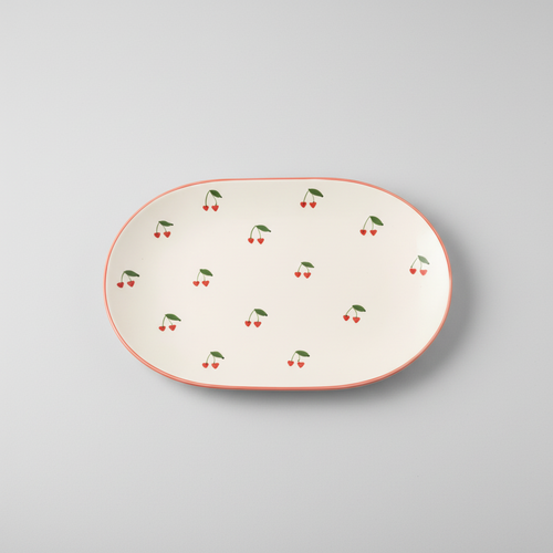 Platter Cherry — handmade Portuguese ceramic by Casa Belo