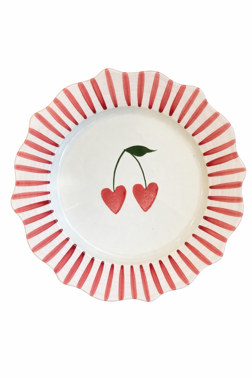 Dinner Plate Cherry — handmade Portuguese ceramic by Casa Belo