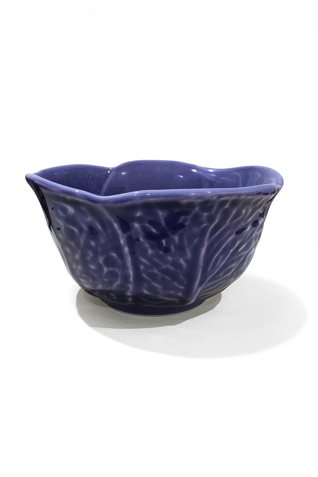 Portuguese Cabbage Small Cereal Bowl – Aubergine — handmade Portuguese ceramic by Casa Belo