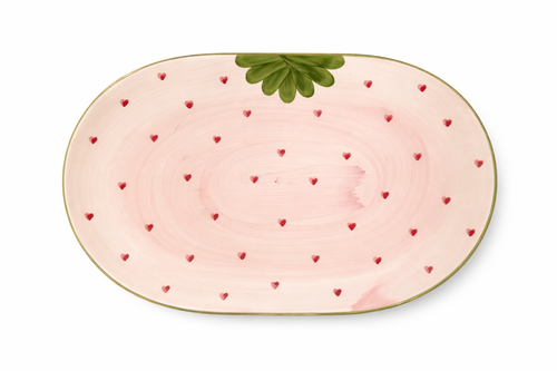 Platter Strawberry — handmade Portuguese ceramic by Casa Belo