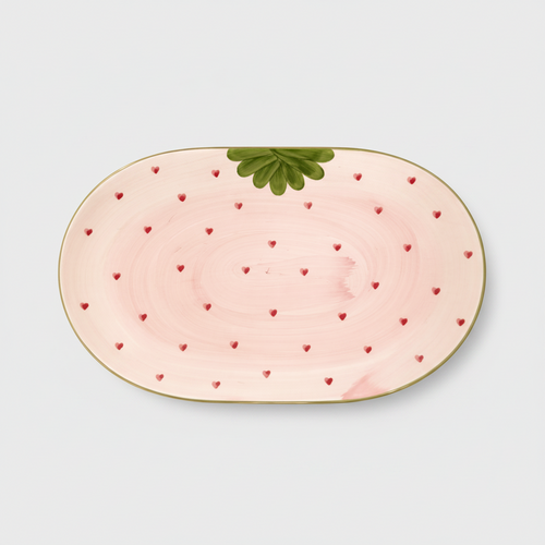Platter Strawberry — handmade Portuguese ceramic by Casa Belo