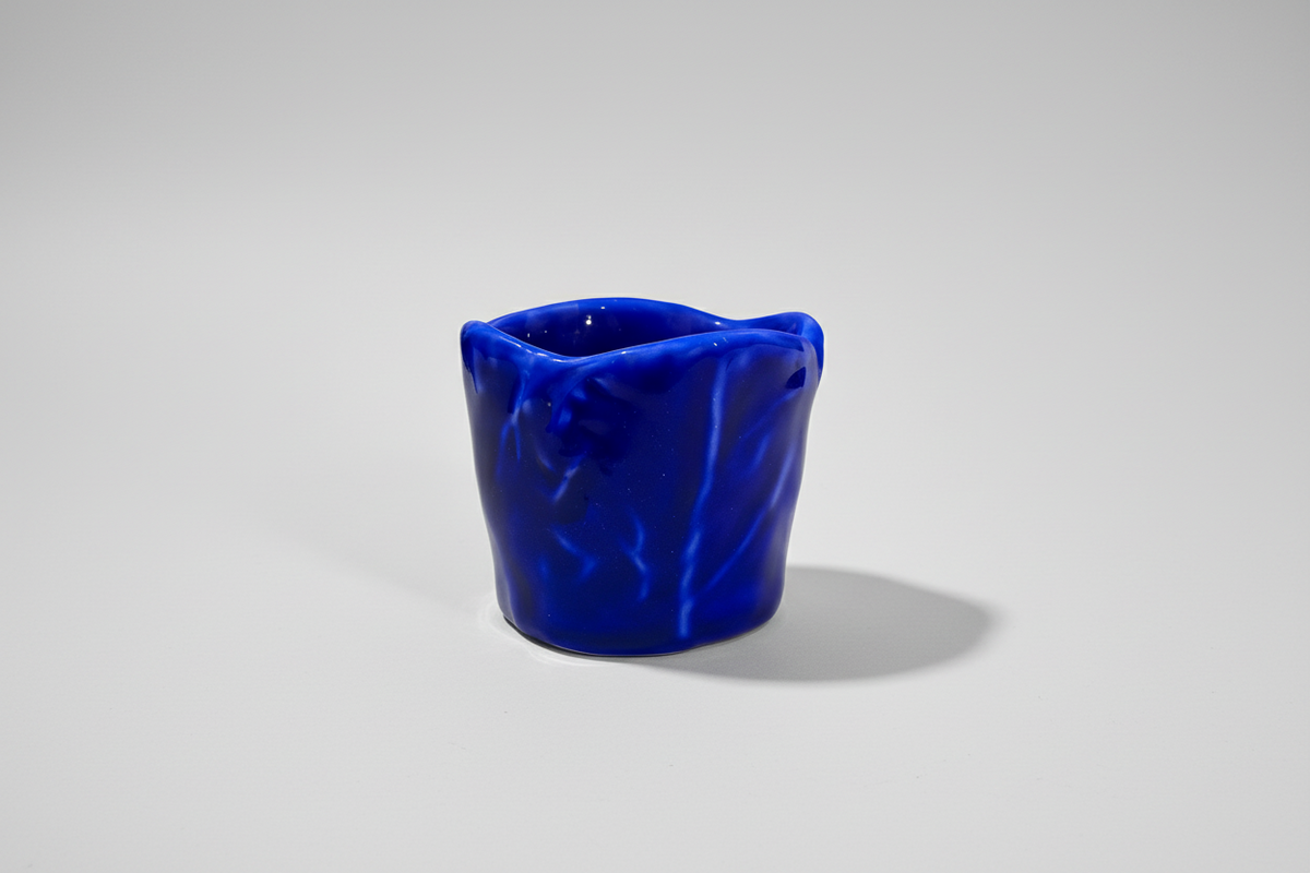 Set of Couve Coffee Cups – Cobalt — handmade Portuguese ceramic by Casa Belo