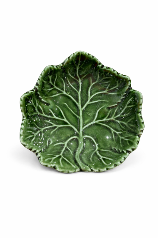 Mini Bowl Leaf – Green — handmade Portuguese ceramic by Casa Belo
