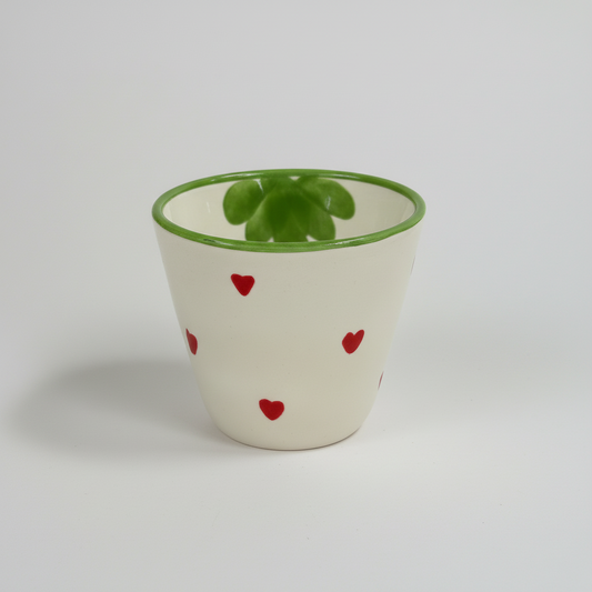 Espresso Cup Strawberry - Set of 6 – Classic — handmade Portuguese ceramic by Casa Belo