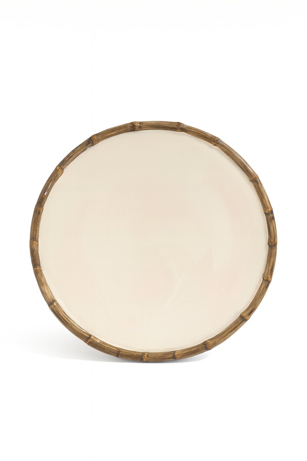 Bamboo Dinner Plate — handmade Portuguese ceramic by Casa Belo
