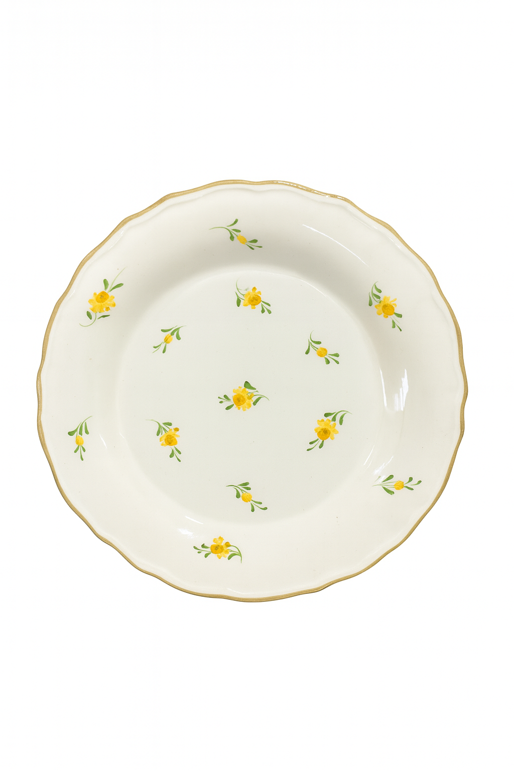 Dessert Plate Dixie – Yellow — handmade Portuguese ceramic by Casa Belo