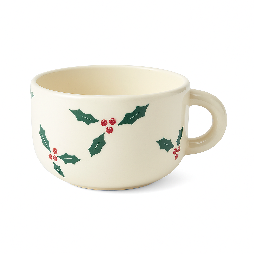 Holly Cappuccino Mug