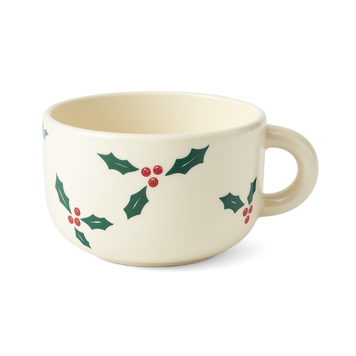 Holly Cappuccino Mug