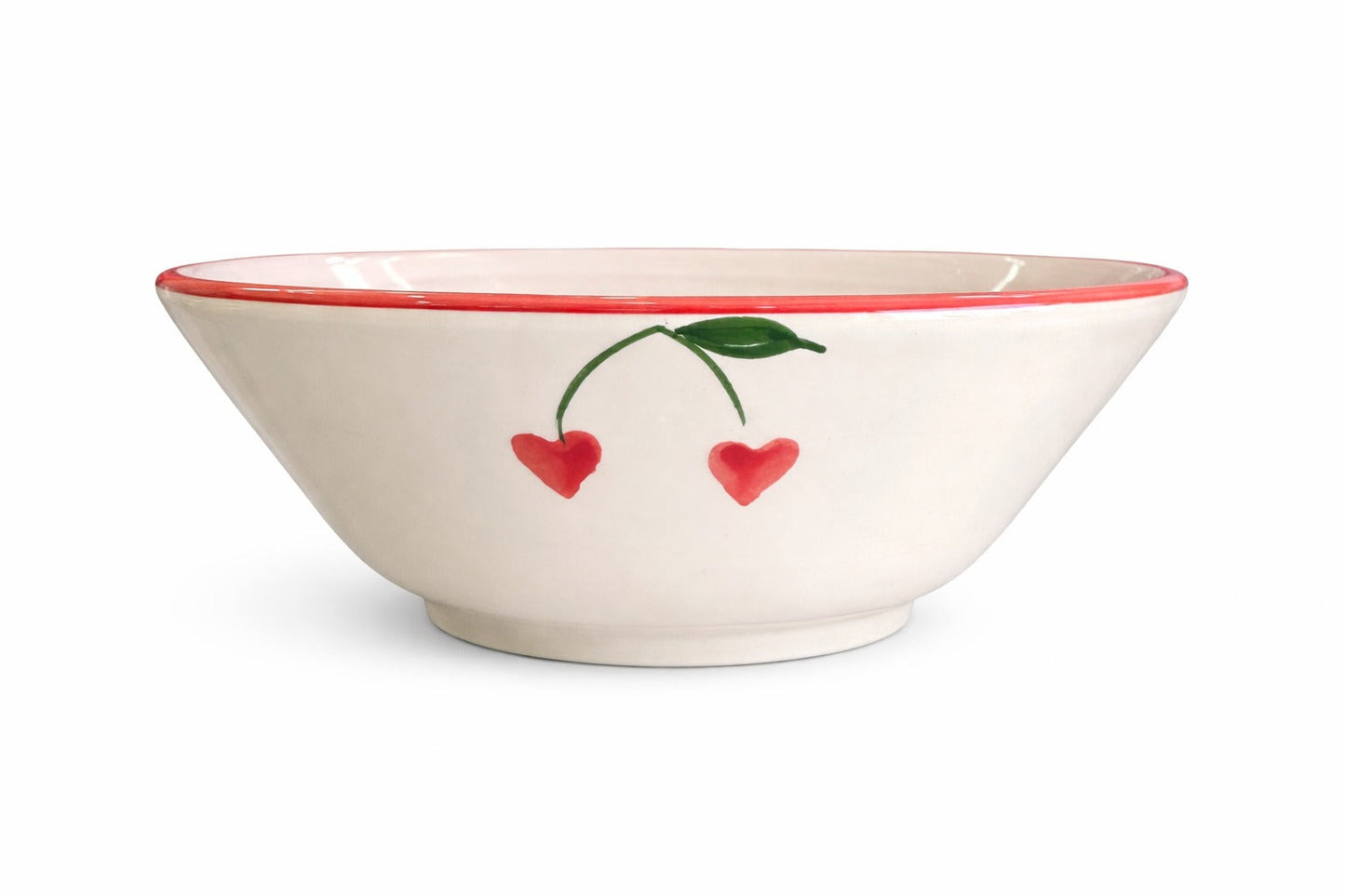 Cereal Bowl Cherry — handmade Portuguese ceramic by Casa Belo
