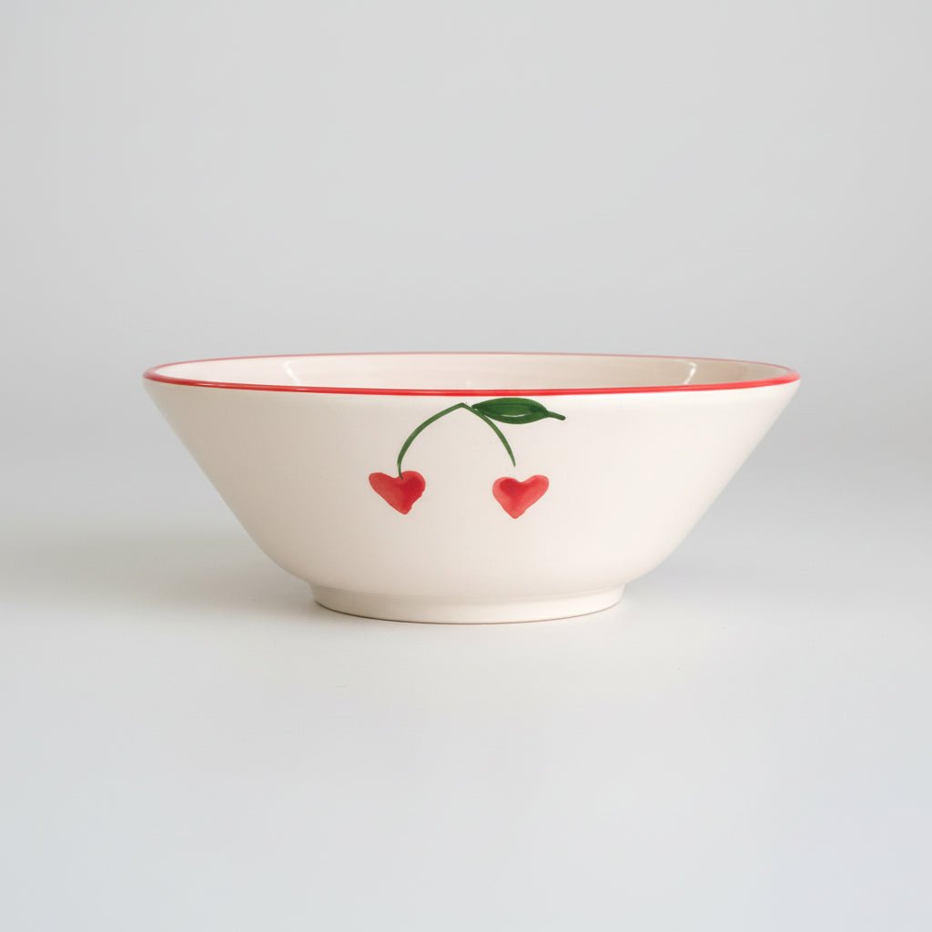 Cereal Bowl Cherry — handmade Portuguese ceramic by Casa Belo