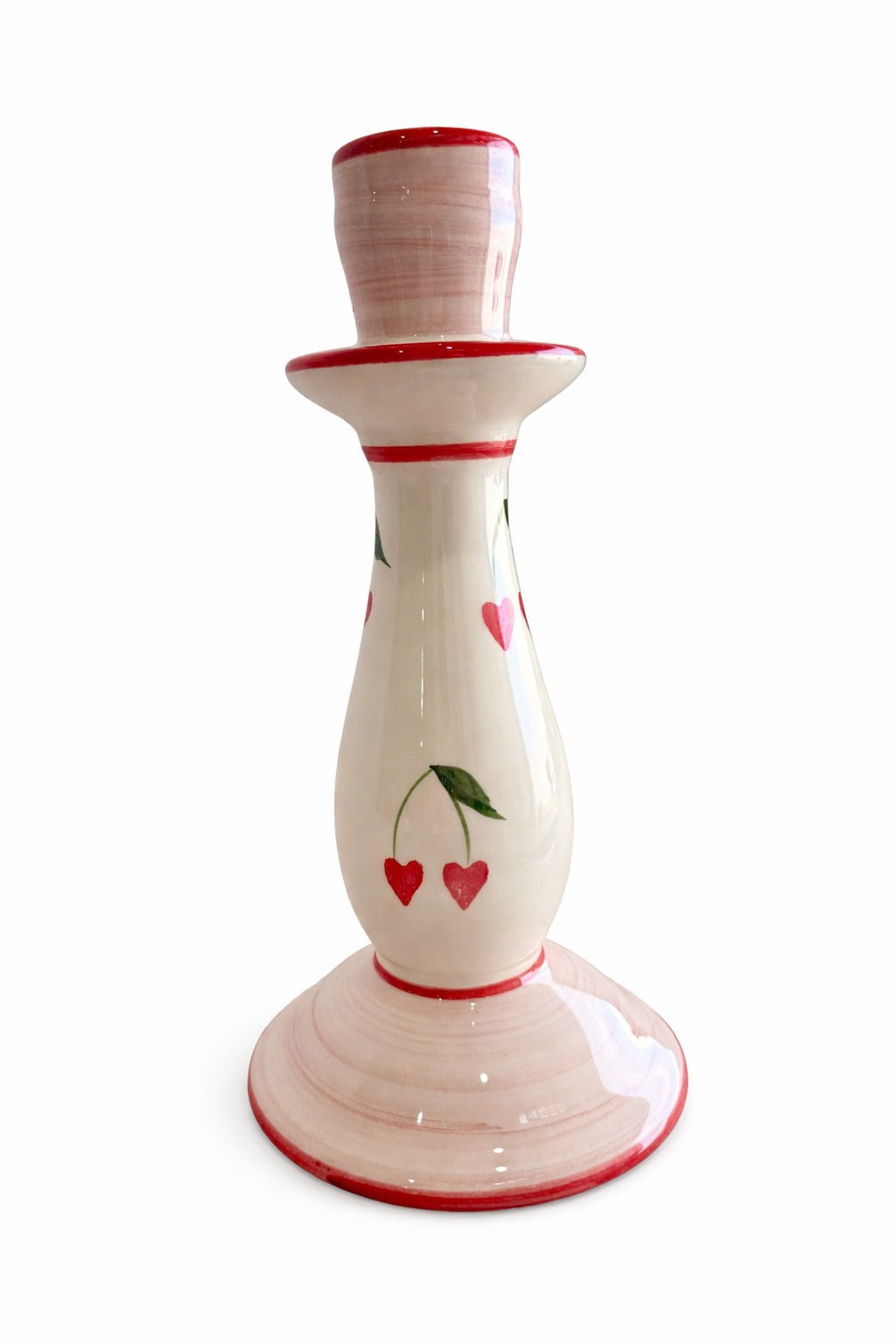 Candle Holder Cherry - Set of 2 — handmade Portuguese ceramic by Casa Belo