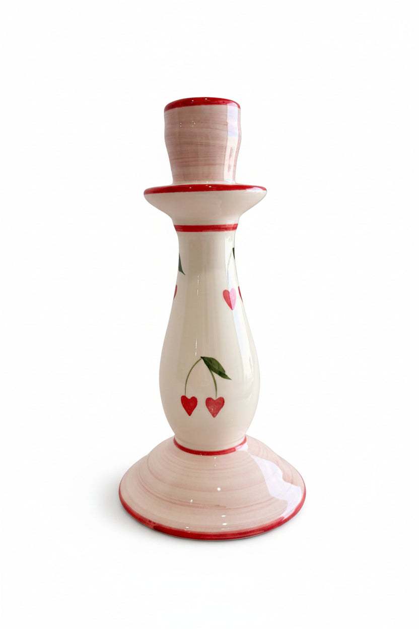 Candle Holder Cherry - Set of 2 — handmade Portuguese ceramic by Casa Belo