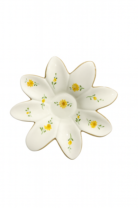 T-Light Candle Holder Dixie – Yellow — handmade Portuguese ceramic by Casa Belo