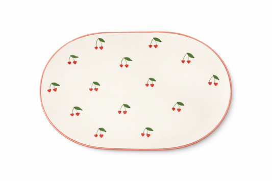 Platter Cherry — handmade Portuguese ceramic by Casa Belo