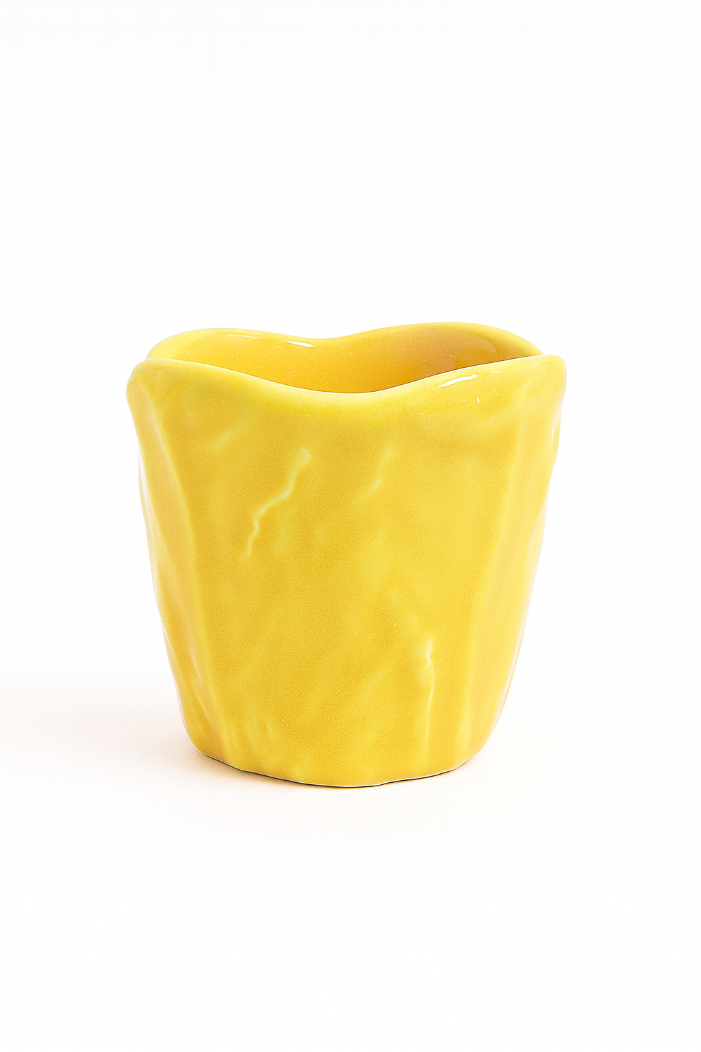 Set of Couve Coffee Cups – Yellow — handmade Portuguese ceramic by Casa Belo