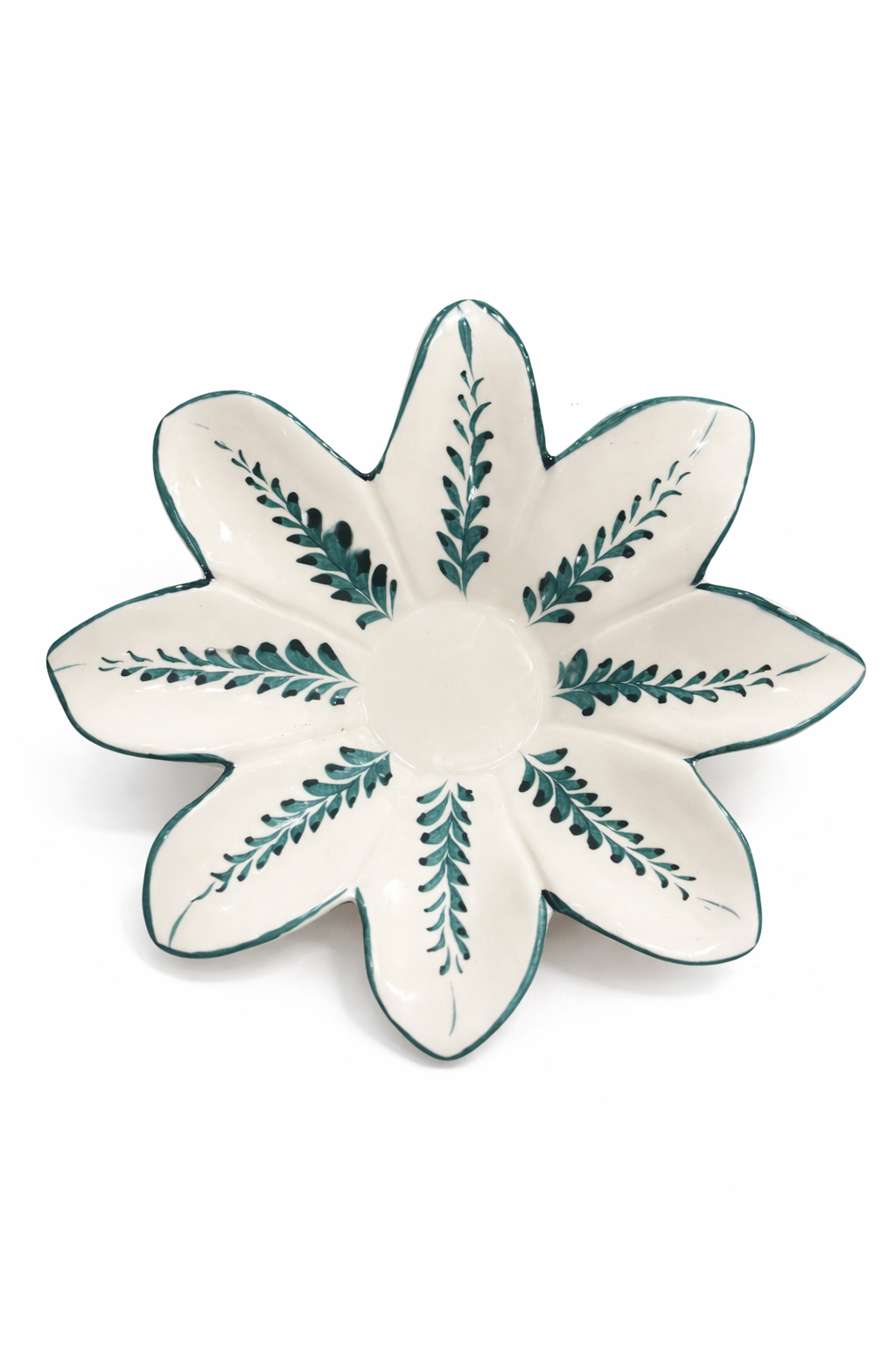 T-Light Candle Holder Lisbon – Emerald — handmade Portuguese ceramic by Casa Belo