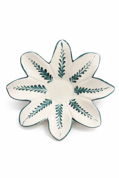 T-Light Candle Holder Lisbon – Emerald — handmade Portuguese ceramic by Casa Belo