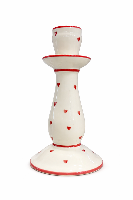 Candle Holder Love - Set of 2 – Natural — handmade Portuguese ceramic by Casa Belo