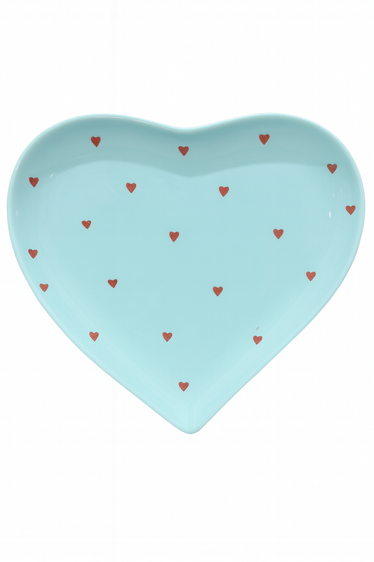 Dinner Plate Love – Blue — handmade Portuguese ceramic by Casa Belo