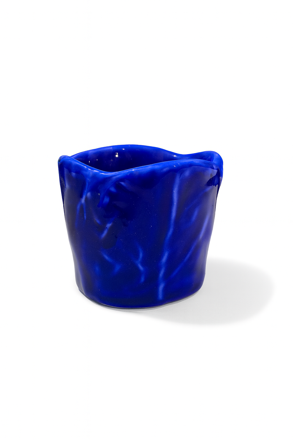 Set of Couve Coffee Cups – Cobalt — handmade Portuguese ceramic by Casa Belo