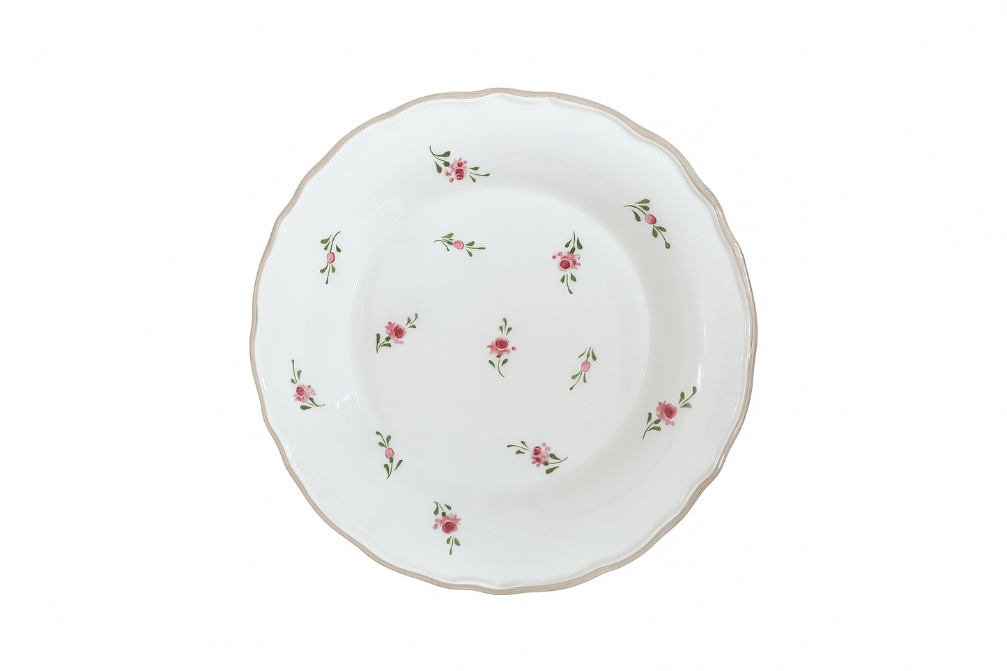 Dessert Plate Dixie – Pink — handmade Portuguese ceramic by Casa Belo