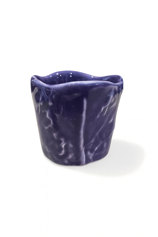 Set of Couve Coffee Cups – Aubergine — handmade Portuguese ceramic by Casa Belo