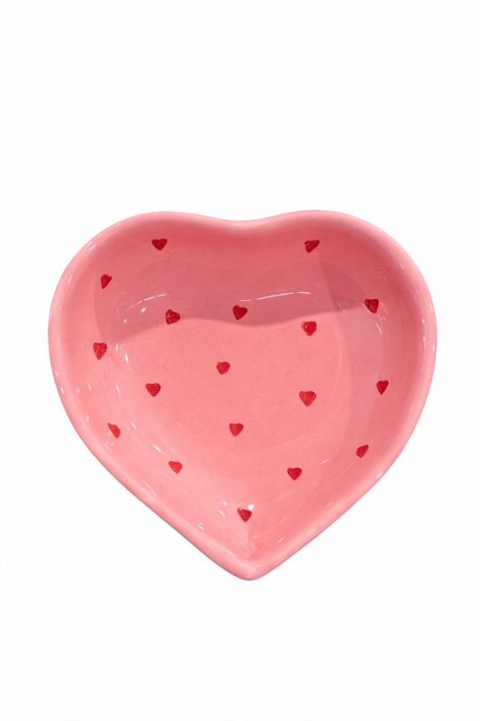 Small Bowl Love – Pink — handmade Portuguese ceramic by Casa Belo