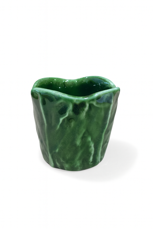 Set of Couve Coffee Cups – Green — handmade Portuguese ceramic by Casa Belo