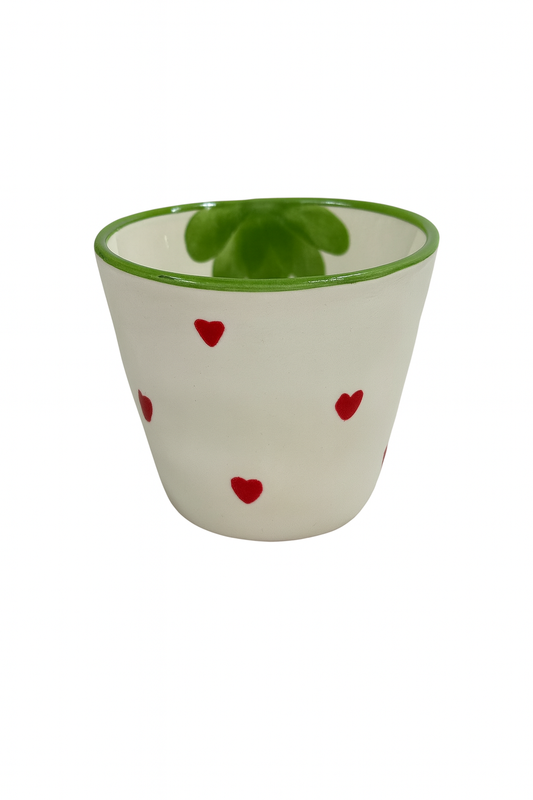 Espresso Cup Strawberry - Set of 6 – Classic — handmade Portuguese ceramic by Casa Belo