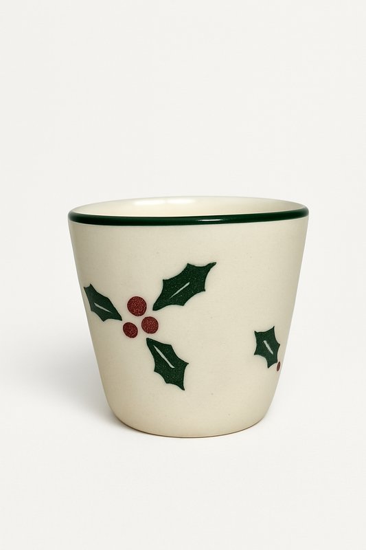 Set de 6 Holly Coffee Cup — handmade Portuguese ceramic by Casa Belo