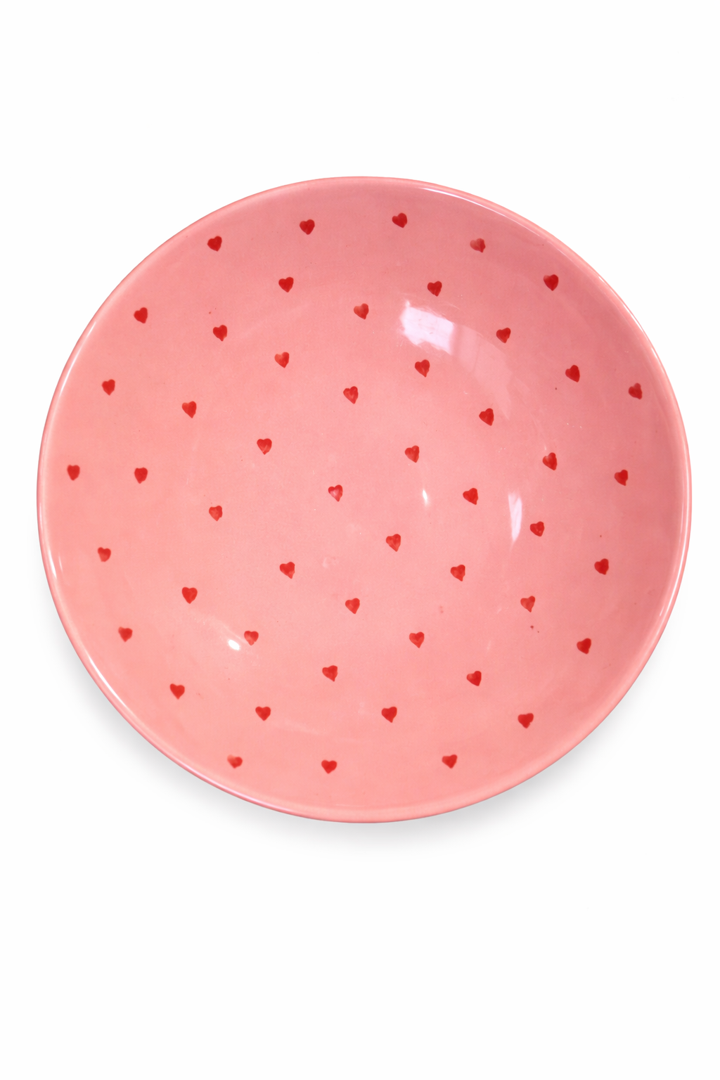 Pasta Bowl Love – Pink — handmade Portuguese ceramic by Casa Belo