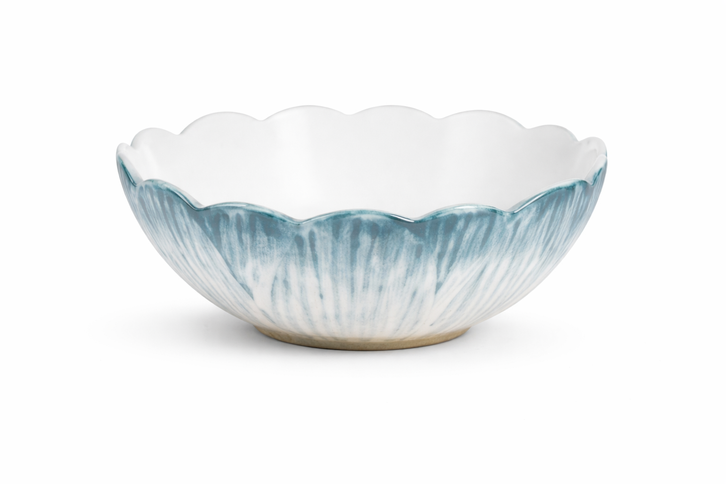 Artichoke Cereal Bowl – Mariana Blue — handmade Portuguese ceramic by Casa Belo