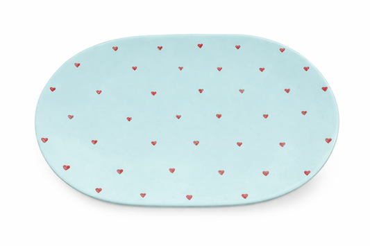 Platter Love – Blue — handmade Portuguese ceramic by Casa Belo