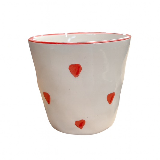 Espresso Cup Love - Set of 6 – Pink — handmade Portuguese ceramic by Casa Belo