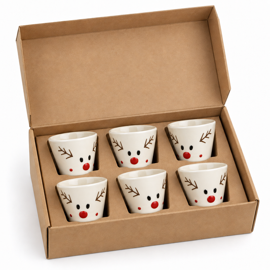 Reindeer Espresso Cup - set of 6