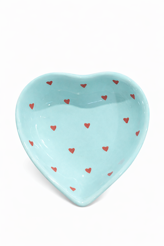 Small Bowl Love – Blue — handmade Portuguese ceramic by Casa Belo