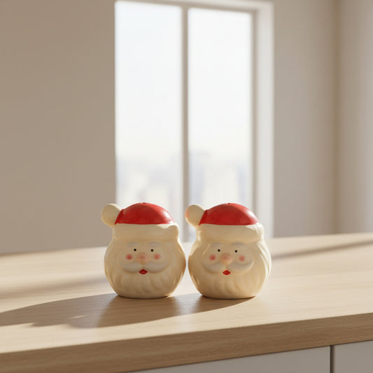 Santa Salt & Pepper Shakers — Set of 2