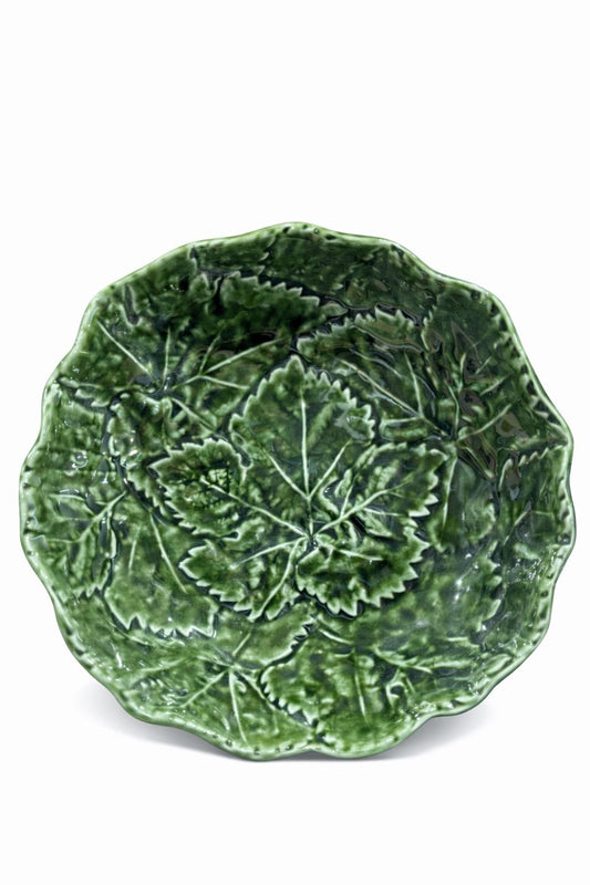 Pasta Bowl Leaf – Leaf — handmade Portuguese ceramic by Casa Belo