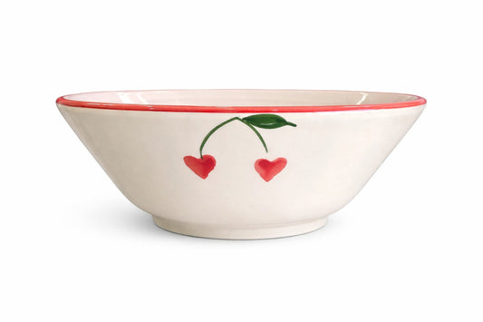 Cereal Bowl Cherry — handmade Portuguese ceramic by Casa Belo