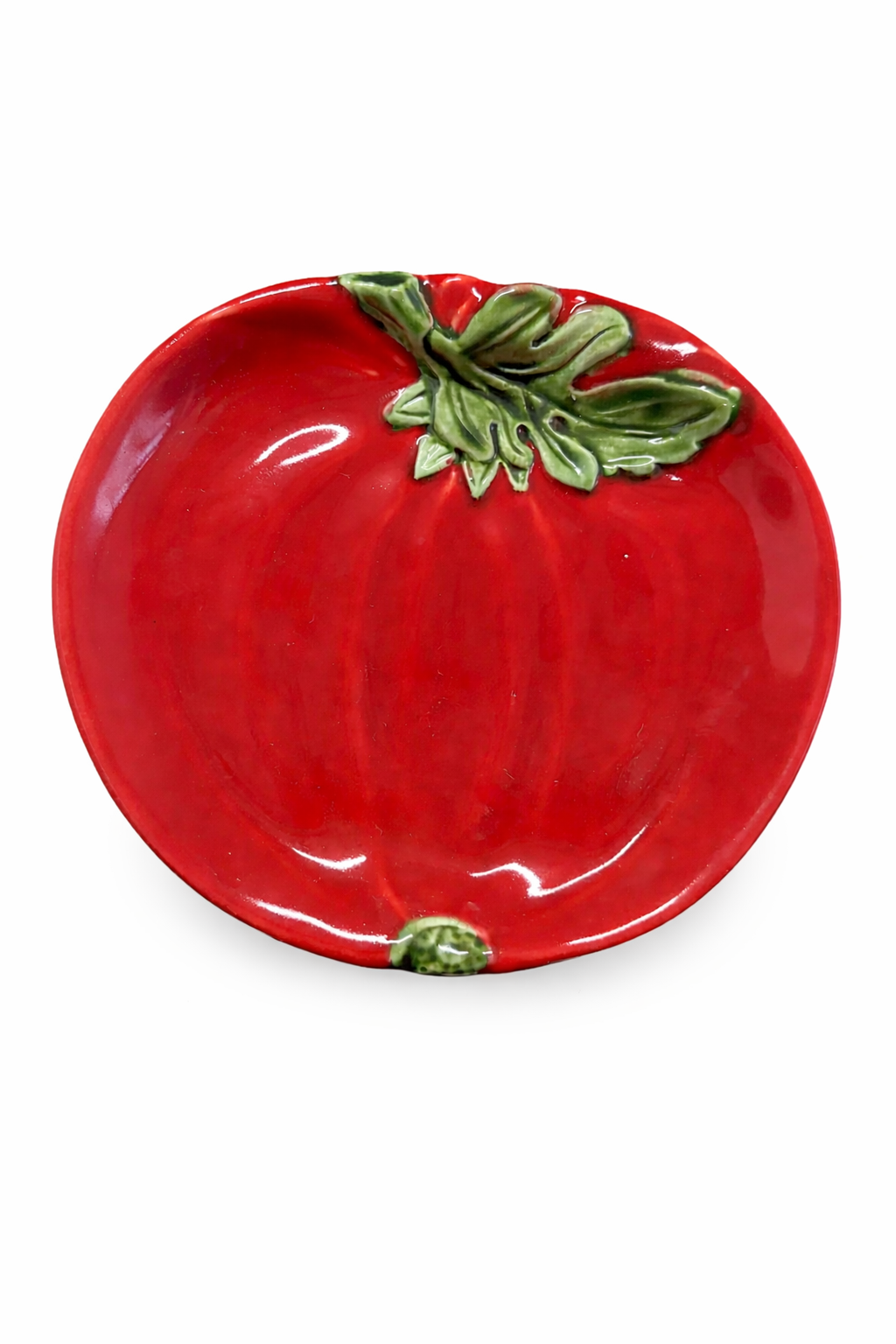 Tomato Dessert Plate — handmade Portuguese ceramic by Casa Belo