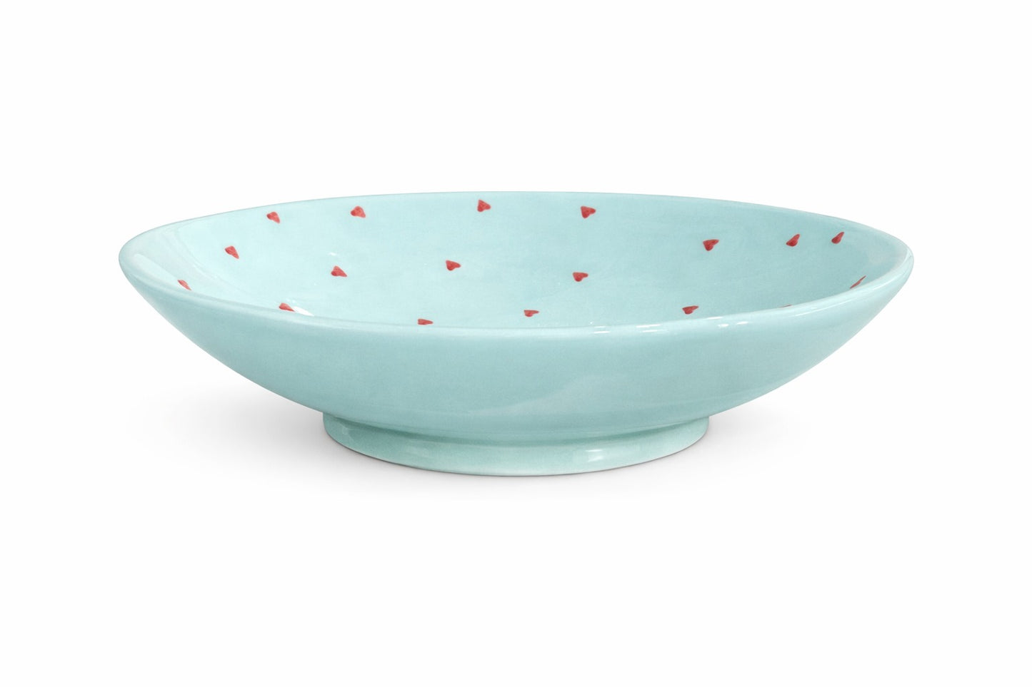 Pasta Bowl Love – Blue — handmade Portuguese ceramic by Casa Belo