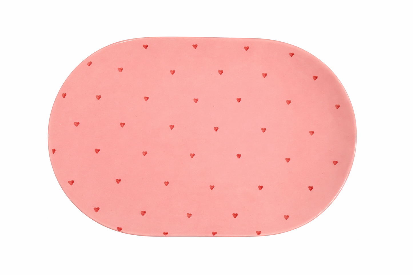 Platter Love – Pink — handmade Portuguese ceramic by Casa Belo