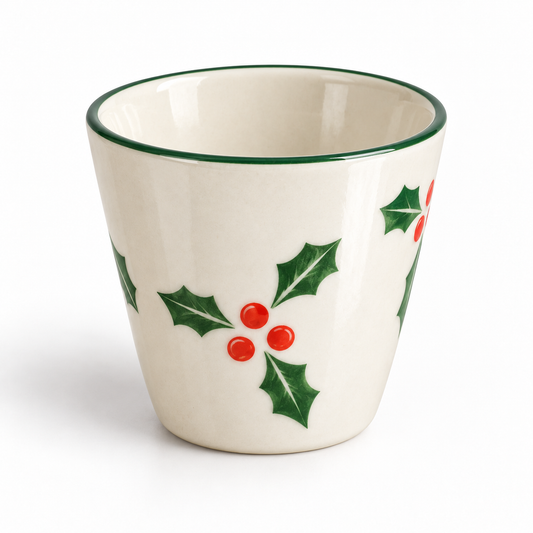 Mistletoe Espresso Cups — Set of 6
