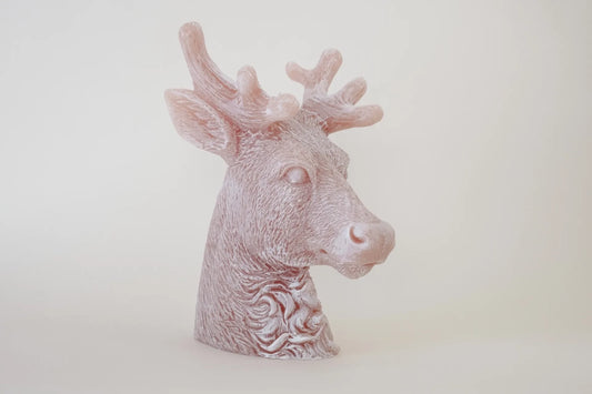 Reindeer Candle – Brown — handmade Portuguese ceramic by Casa Belo